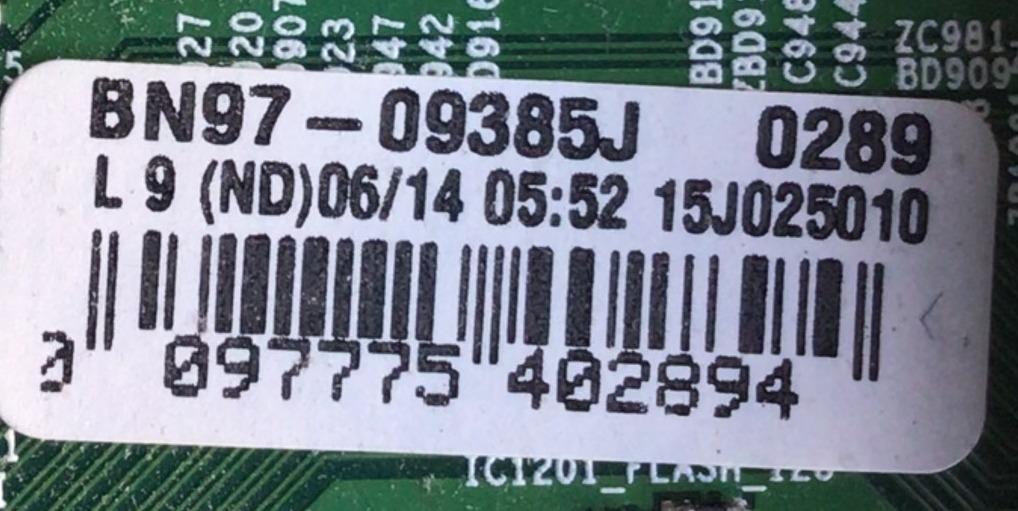 MAIN PARA SMART TV SAMSUNG / NUMERO DE PARTE BN94-08383J / BN41-02346B / BN9418383J / 08383J / BN97-09385J / PANEL CY-JJ050BGNV1H / DISPLAY V500HJ3-PE1 REV.C1 / MODELO HG50ND470SFXZA JY01 - Imagen 2